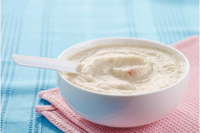 Sweet potato crab porridge - Menu for 8 months baby