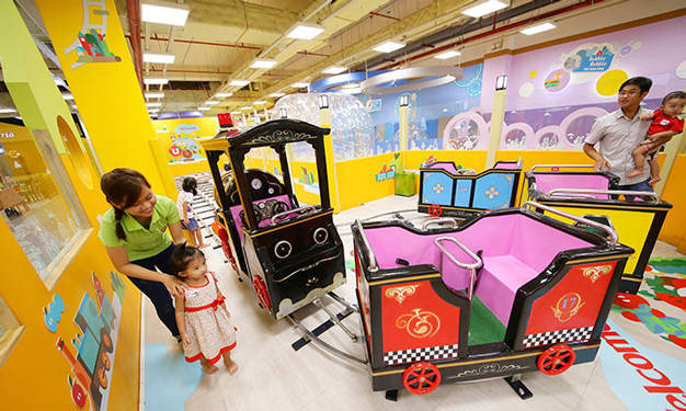 Khu vui chơi cho trẻ em ở Đà Nẵng Playtime nằm trong trung tâm thương mại Lotte