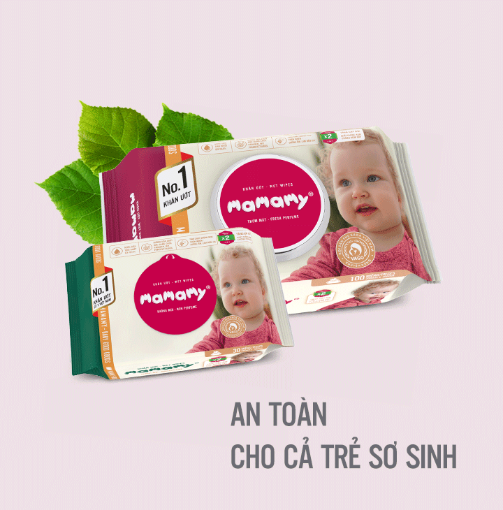 để đảm bảo an toàn tối đa cho bé, mẹ hãy chọn loại khăn ướt không mùi hoặc có mùi tự nhiên.