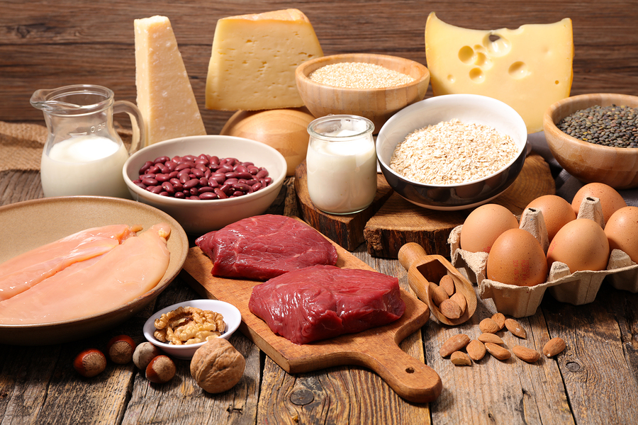 Chất đạm động vật có trong các loại thực phẩm ăn dặm như thịt, hải sản, sữa, các sản phẩm từ sữa và trứng