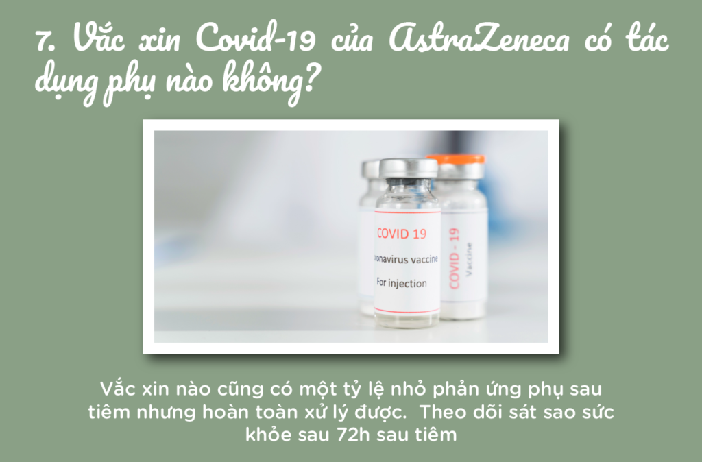 Vắc xin COVID-19 của AstraZeneca có tác dụng phụ nào không?