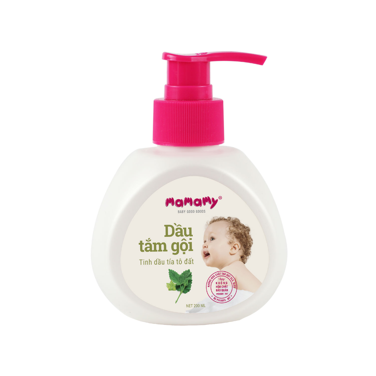 Dầu tắm gội tinh dầu bưởi/tinh dầu tía tô Mamamy 200ml