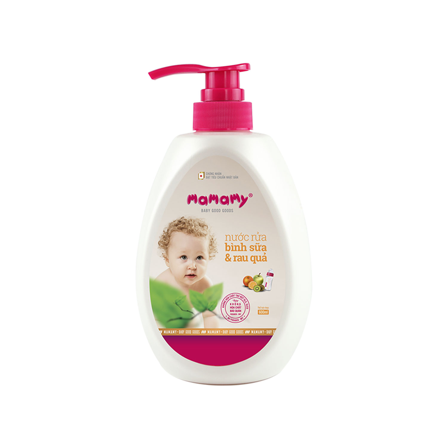 Nước Rửa Bình Sữa Và Làm Sạch Rau Quả Mamamy 600ml