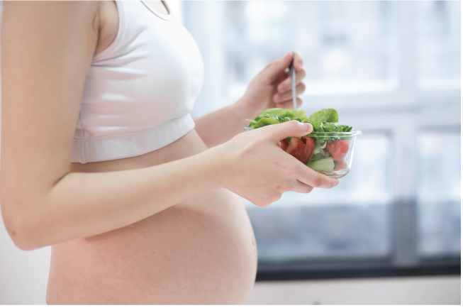 Mẹ bầu điều chỉnh chế độ dinh dưỡng khi mang thai đôi