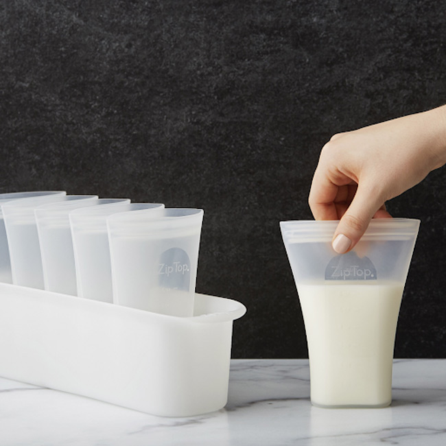 Mẹ bảo quản sữa trong các gói nhỏ để tiện dụng nhất