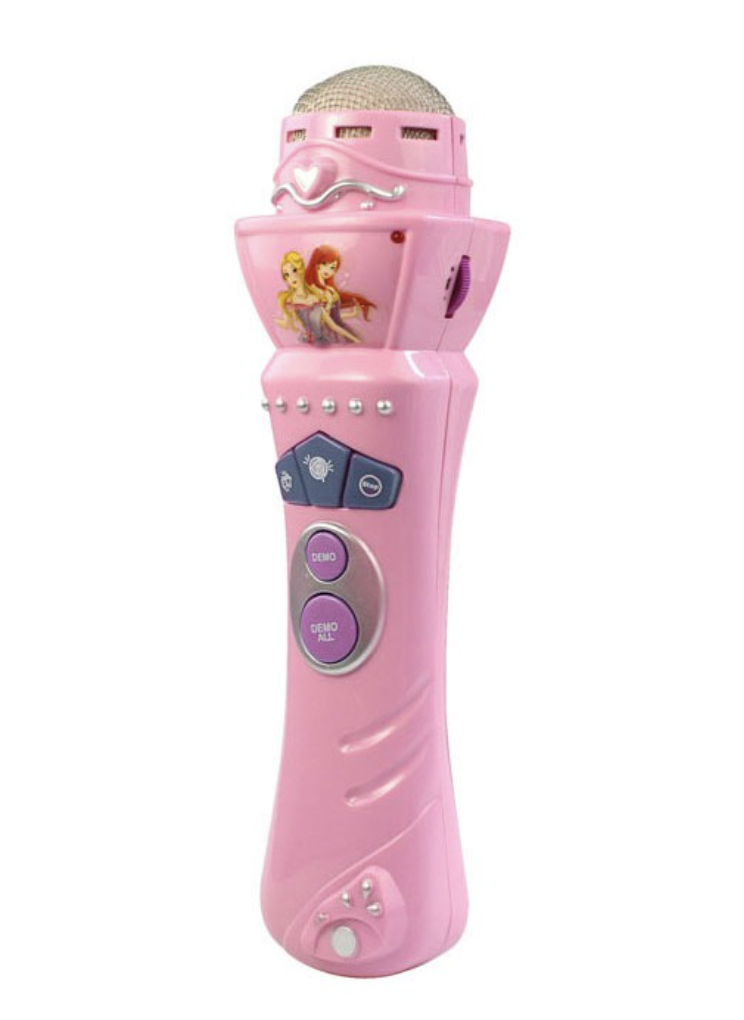 Привлечниот розов дизајн на играчката микрофон за 2-годишно девојче