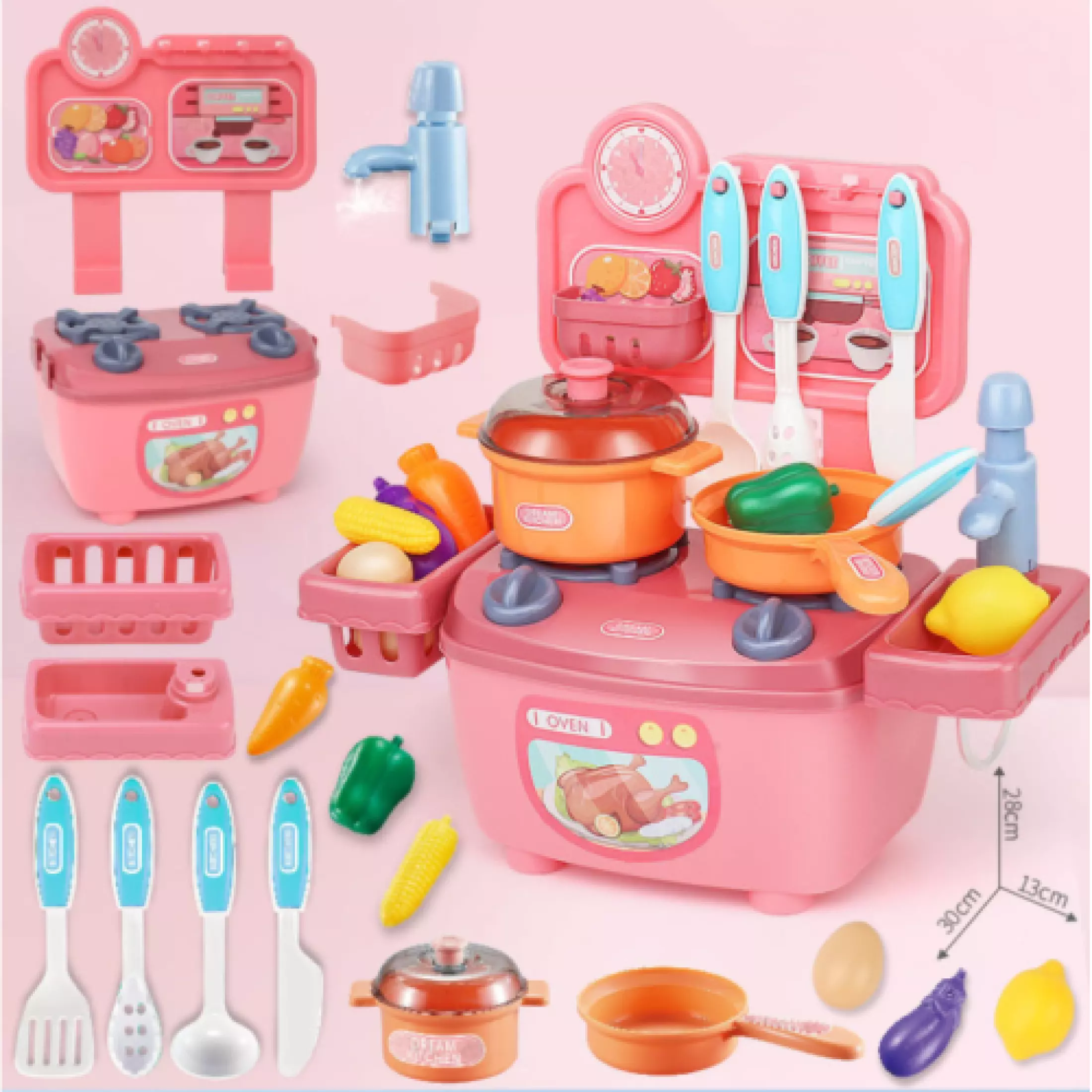 Кујнска играчка играчка за готвење за 2-годишни девојчиња