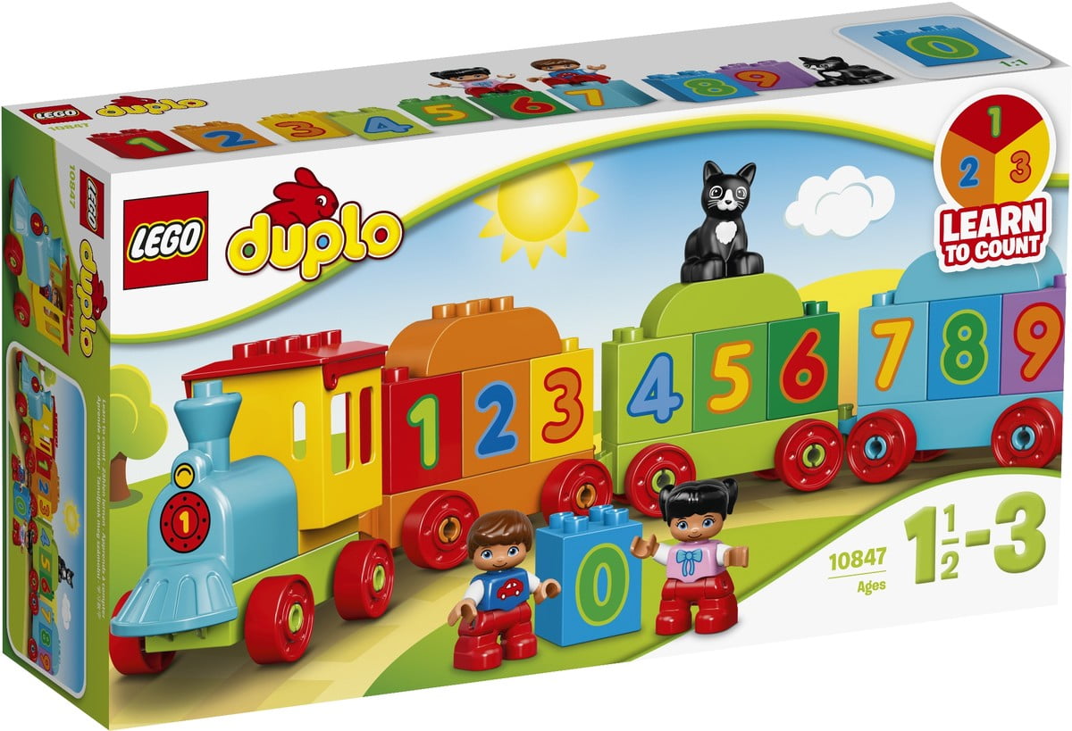 Bộ xếp hình Lego Duplo: Tàu lửa học số cho bé 2 tuổi