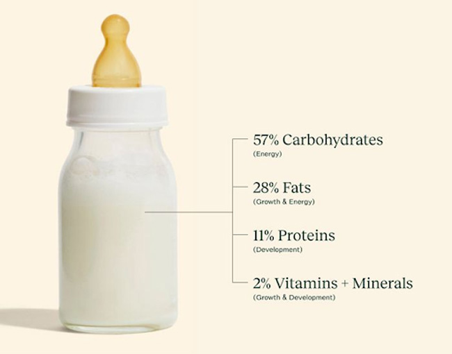 Sữa công thức được nghiên cứu với công thức tương tự như sữa mẹ