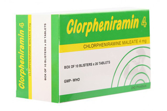 Thuốc chống dị ứng Clorpheniramin