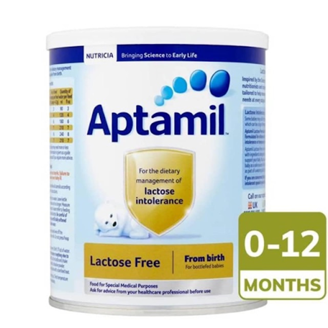 Sữa Aptamil Lactose Free cho bé bất dung nạp đường sữa