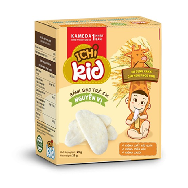 Bánh gạo ăn dặm Kameda Ichi Kids cho bé trên 6 tháng tuổi