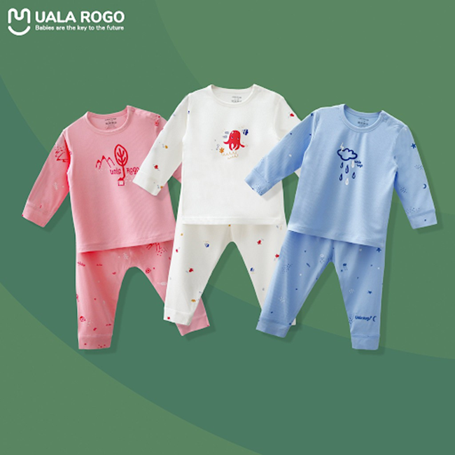 Quần áo sơ sinh bé trai, bé gái của Uala&Rogo được làm 100% từ vải sợi thiên nhiên, an toàn cho bé yêu