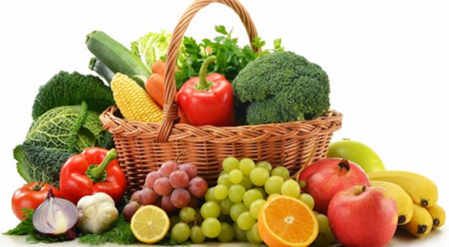 Tăng cường các loại rau quả giàu vitamin, khoáng chất