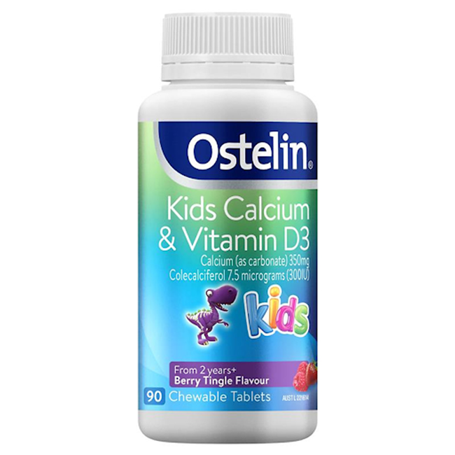 Vitamin D3 Ostelin dạng viên nén giúp bé tăng cân “vèo vèo”