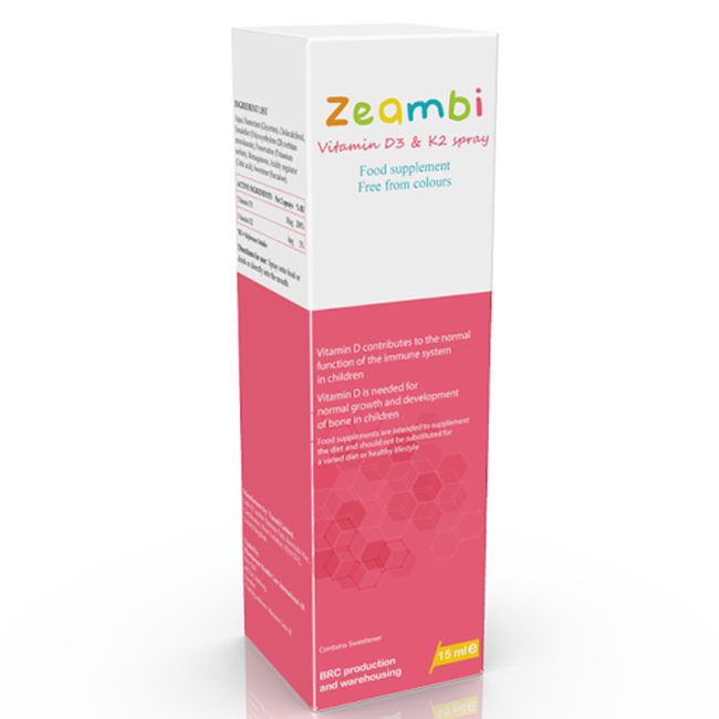 Xịt bổ sung vitamin D3 Zaembi giúp bé cải thiện chiều cao hiệu quả