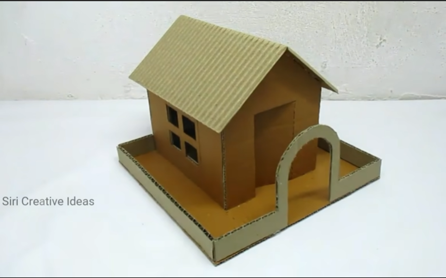 Mô hình nhà giấy đồ chơi siêu đơn giản giúp bé kích thích sự sáng tạo 