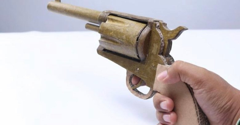 cách làm súng đồ chơi bằng giấy