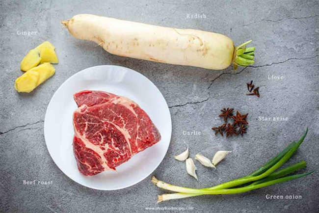 Cháo củ cải trắng thịt bò dễ nấu mà cực ngon miệng