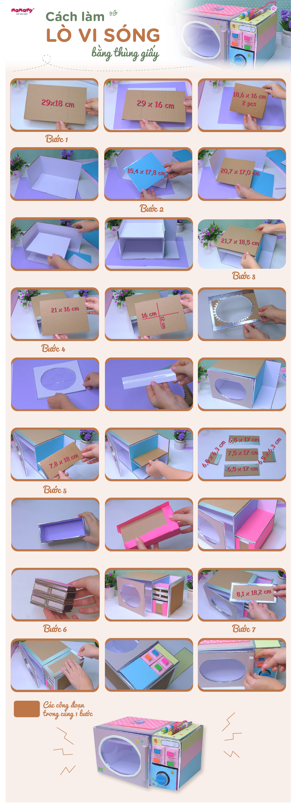 cách làm đồ chơi bằng thùng giấy