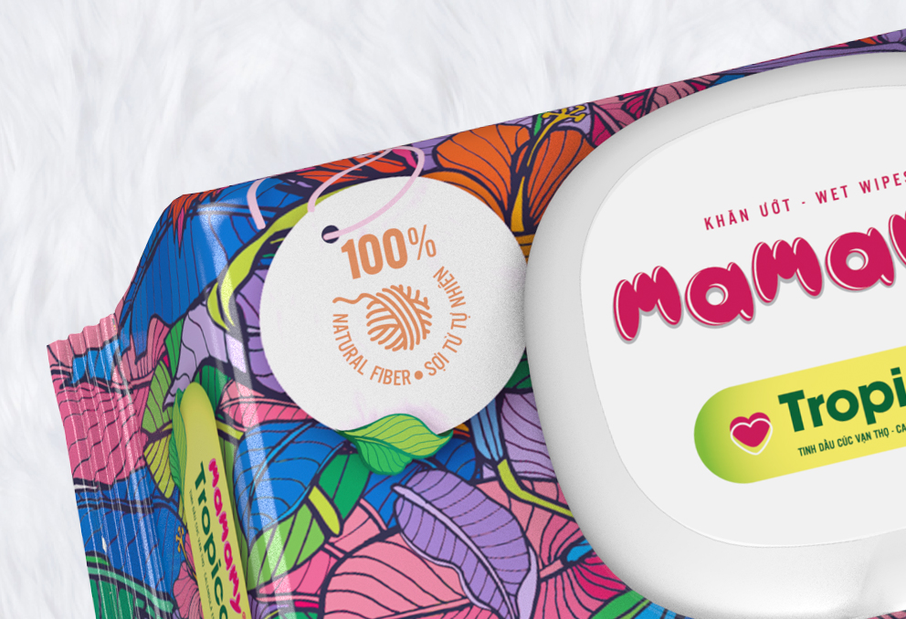 Khăn ướt nhiệt đới Mamamy Tropical