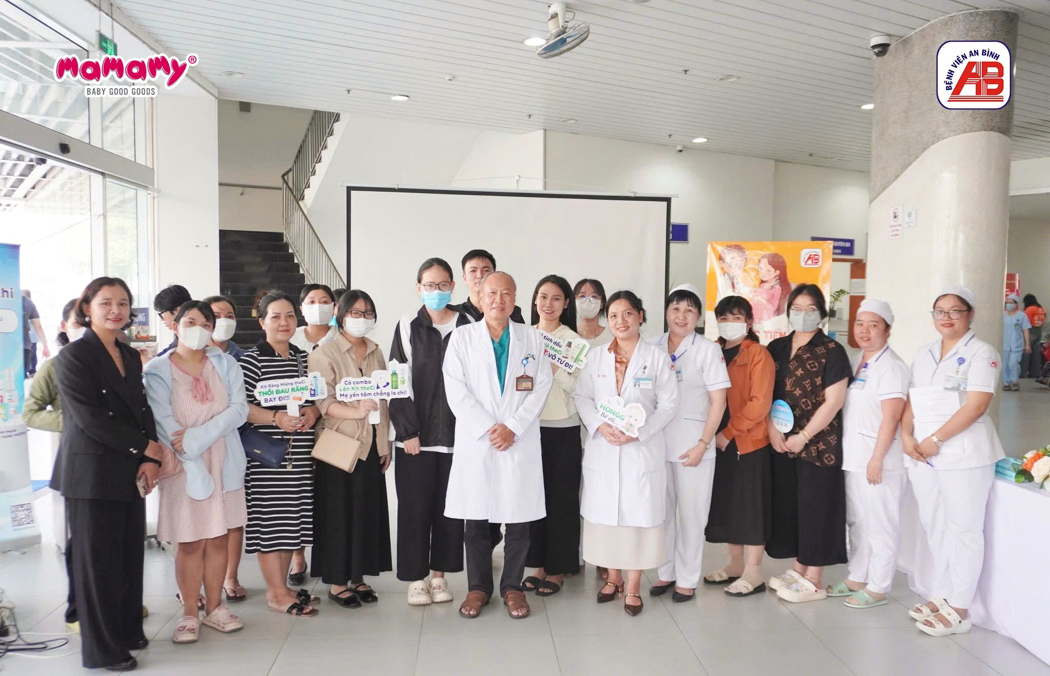 Mamamy Đồng Hành Cùng Mẹ Bầu và Đội Ngũ Y Bác Sĩ Tại Lớp Học Tiền Sản Bệnh Viện An Bình Tháng 5