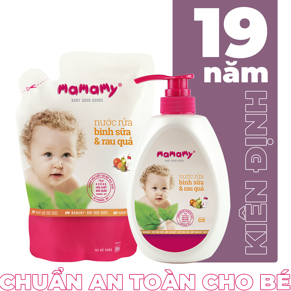 Nước rửa bình sữa và rau quả