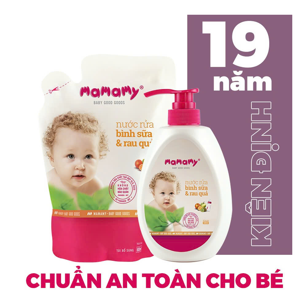 Nước rửa bình sữa và rau quả